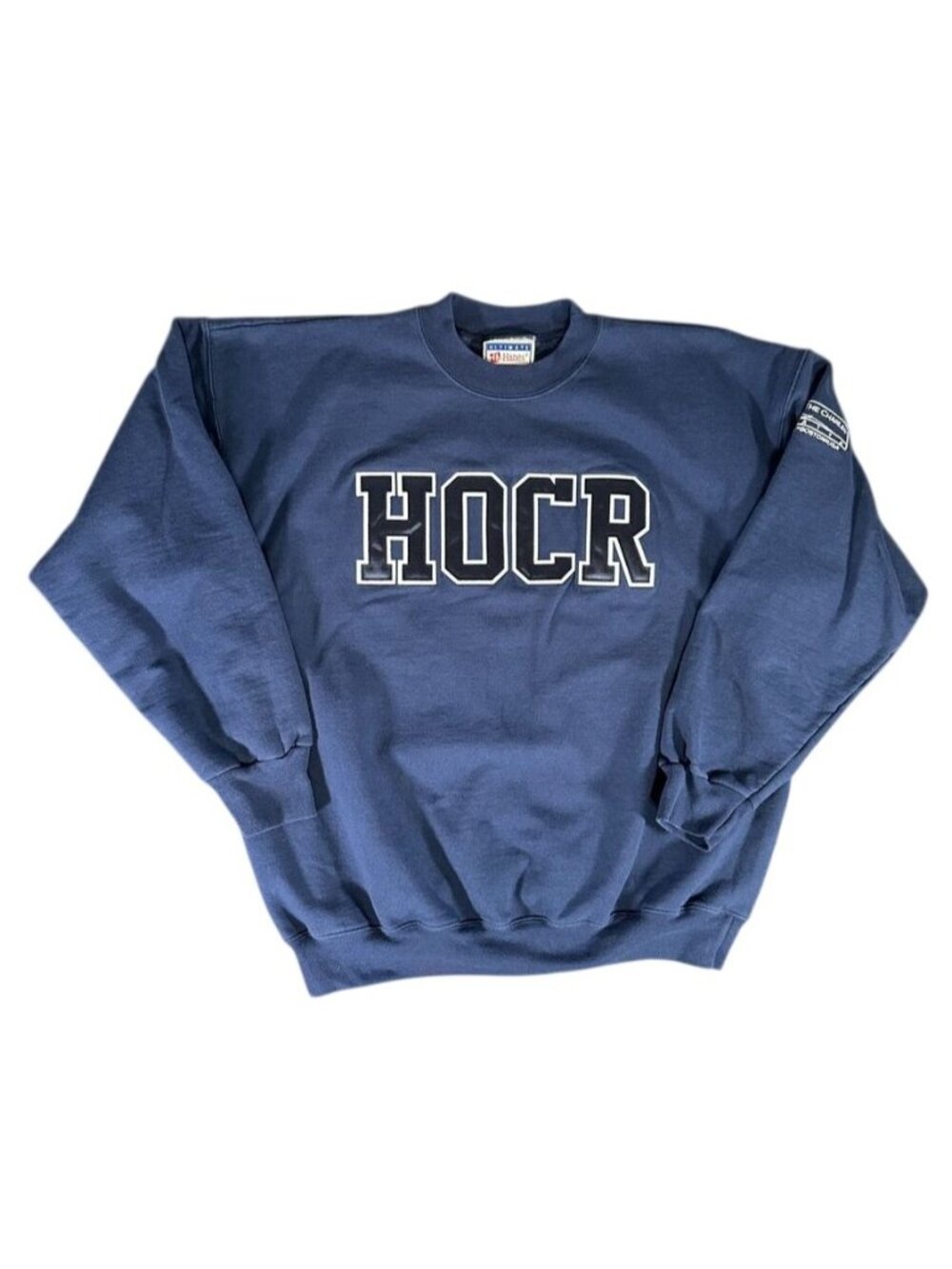 Vintage HOCR Head Of The Charles Regatta Crewneck Sweatshirt Navy Blue Mens LG